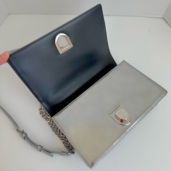 Christian Dior Diorama Silver Flap Shoulder Bag - Picture 10 of 16